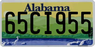 AL license plate 65CI955
