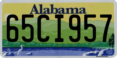 AL license plate 65CI957