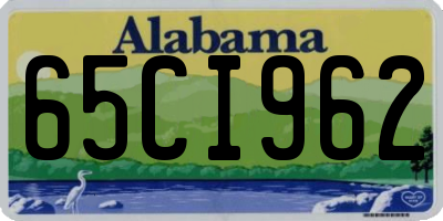 AL license plate 65CI962
