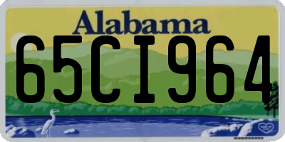 AL license plate 65CI964