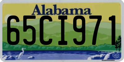 AL license plate 65CI971
