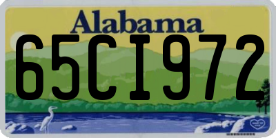 AL license plate 65CI972