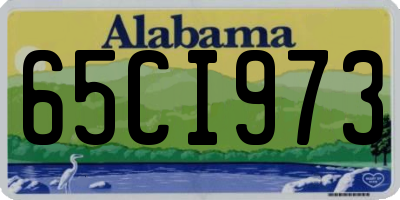 AL license plate 65CI973
