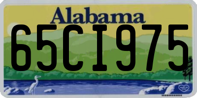 AL license plate 65CI975