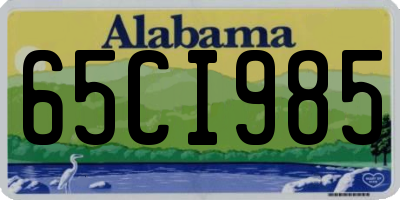 AL license plate 65CI985