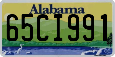 AL license plate 65CI991