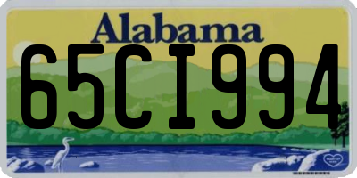 AL license plate 65CI994