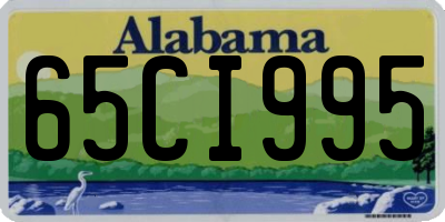AL license plate 65CI995