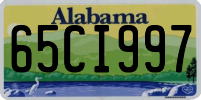 AL license plate 65CI997