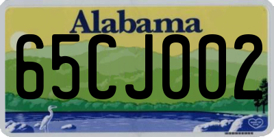 AL license plate 65CJ002