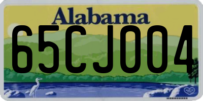 AL license plate 65CJ004