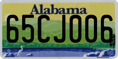 AL license plate 65CJ006