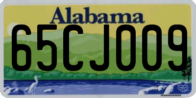 AL license plate 65CJ009