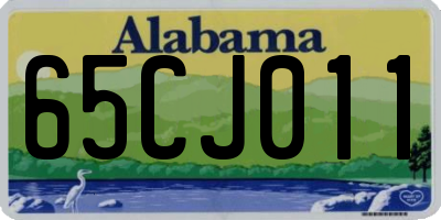 AL license plate 65CJ011