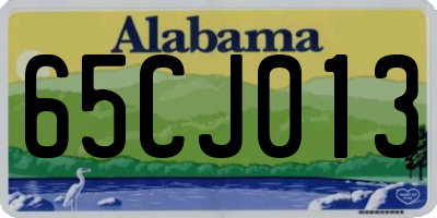 AL license plate 65CJ013