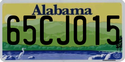 AL license plate 65CJ015
