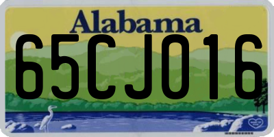 AL license plate 65CJ016