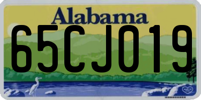 AL license plate 65CJ019