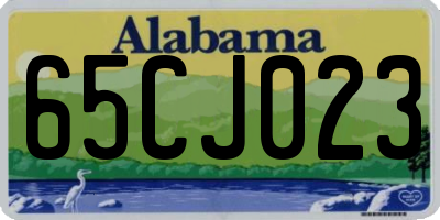 AL license plate 65CJ023