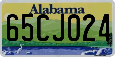 AL license plate 65CJ024