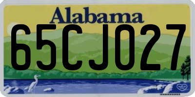 AL license plate 65CJ027