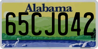 AL license plate 65CJ042