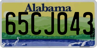 AL license plate 65CJ043