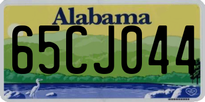 AL license plate 65CJ044