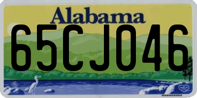 AL license plate 65CJ046