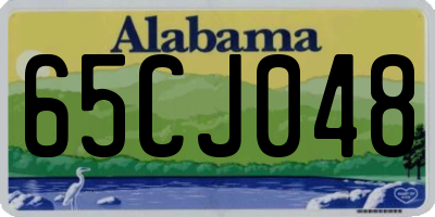 AL license plate 65CJ048