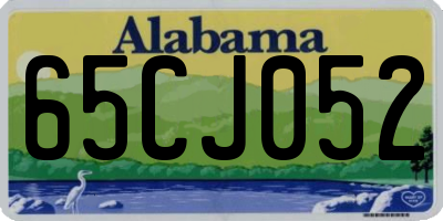 AL license plate 65CJ052