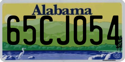 AL license plate 65CJ054
