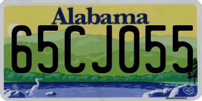 AL license plate 65CJ055