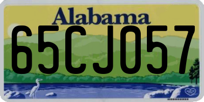 AL license plate 65CJ057