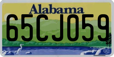 AL license plate 65CJ059