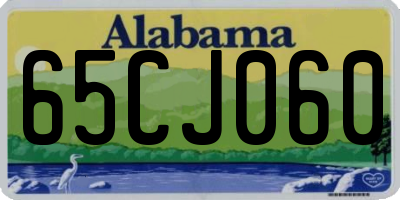 AL license plate 65CJ060