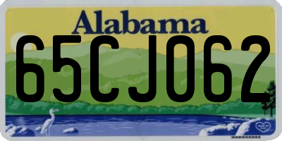 AL license plate 65CJ062