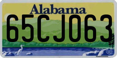 AL license plate 65CJ063