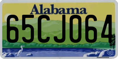AL license plate 65CJ064