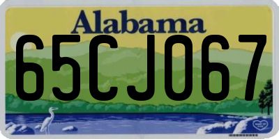 AL license plate 65CJ067