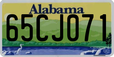 AL license plate 65CJ071