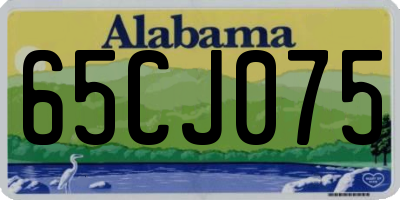 AL license plate 65CJ075