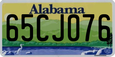 AL license plate 65CJ076