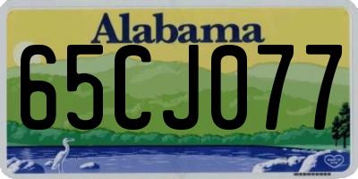 AL license plate 65CJ077