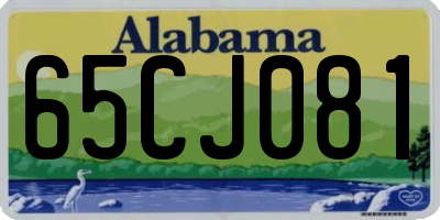 AL license plate 65CJ081