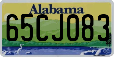 AL license plate 65CJ083