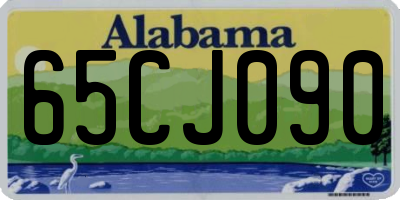 AL license plate 65CJ090
