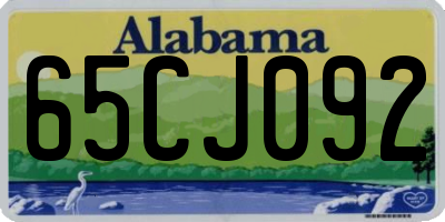 AL license plate 65CJ092
