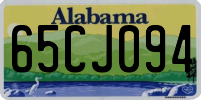 AL license plate 65CJ094