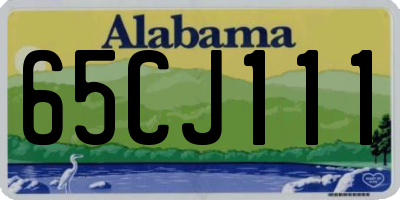 AL license plate 65CJ111